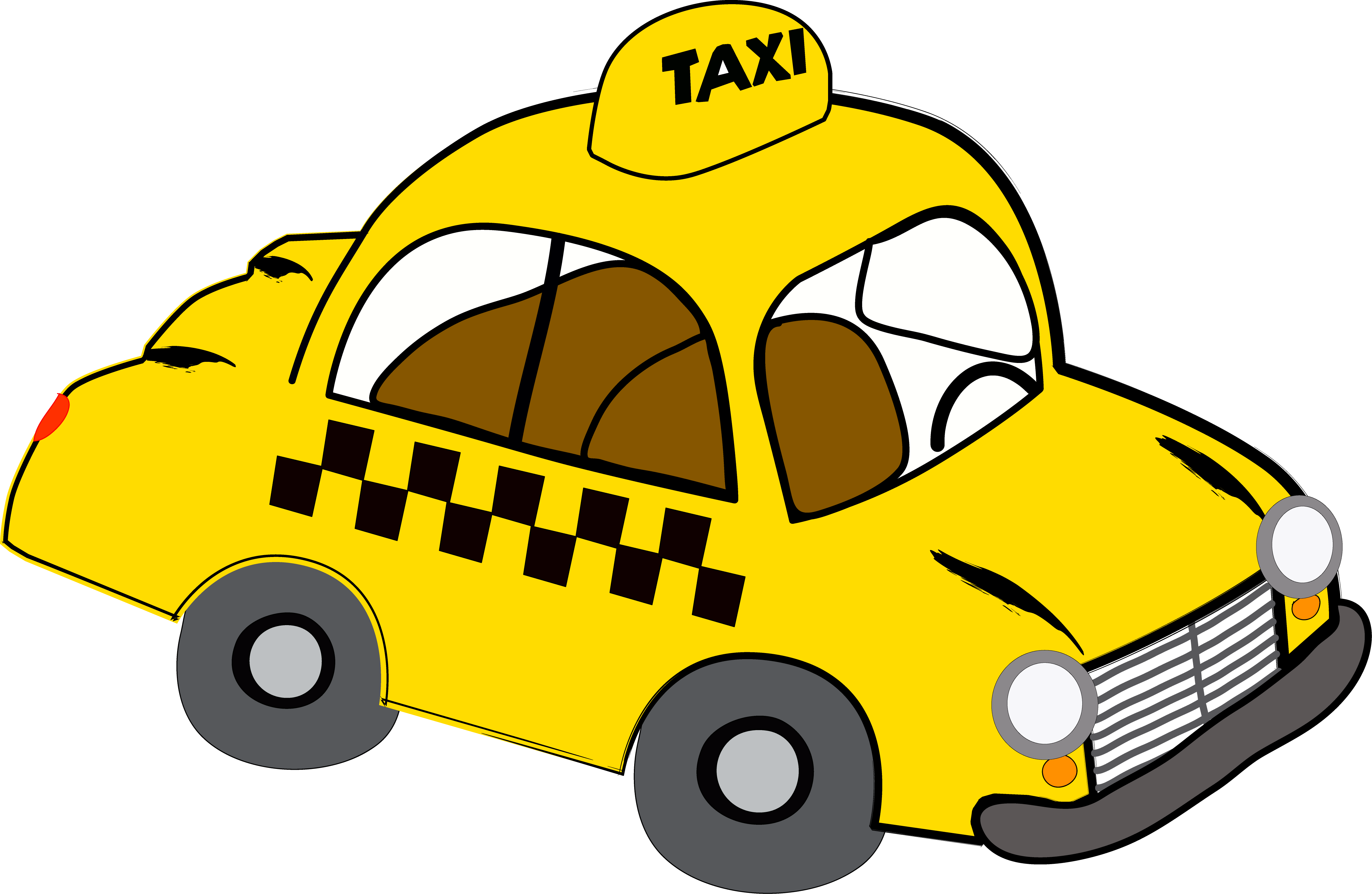 yellow taxi clipart - photo #25
